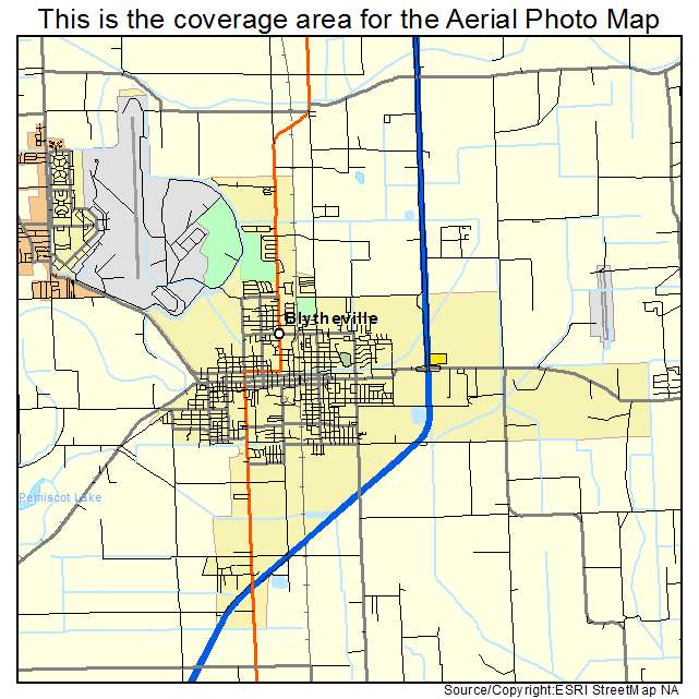 Blytheville, AR location map 