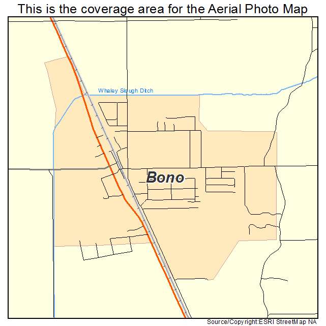 Bono, AR location map 