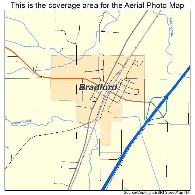 Bradford, AR location map 