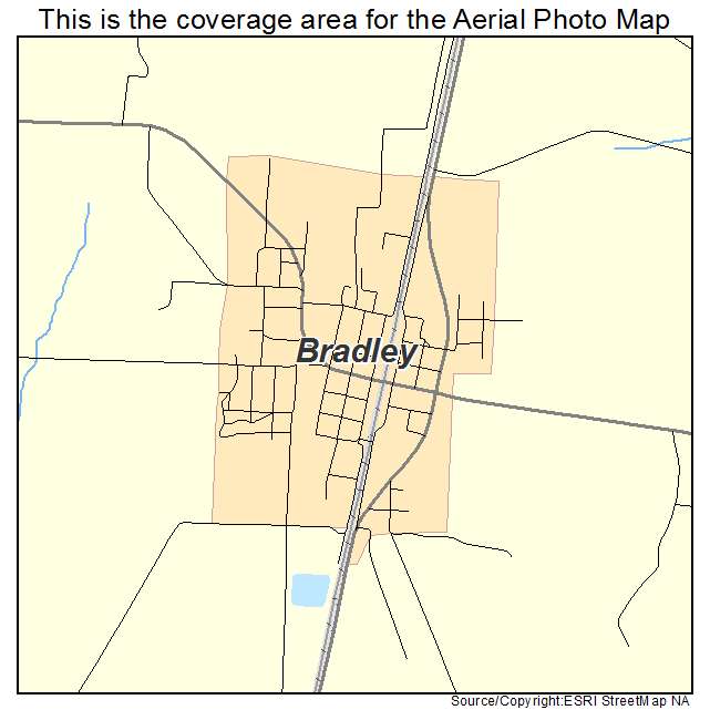 Bradley, AR location map 