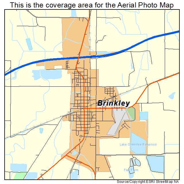 Brinkley, AR location map 