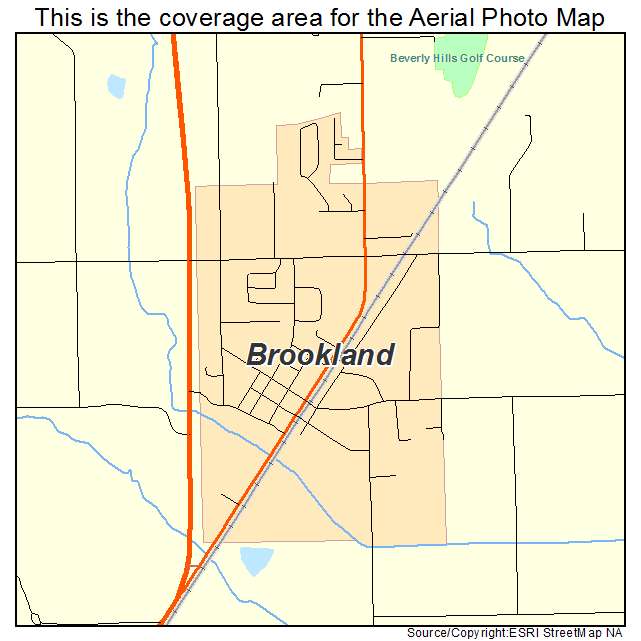 Brookland, AR location map 