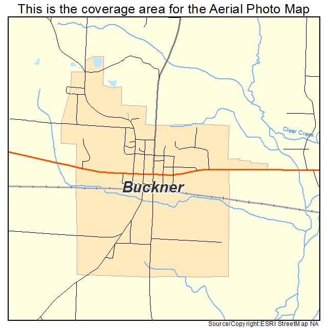 Buckner, AR location map 