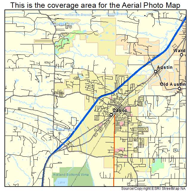 Cabot, AR location map 