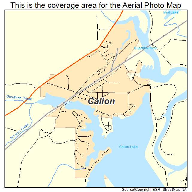 Calion, AR location map 