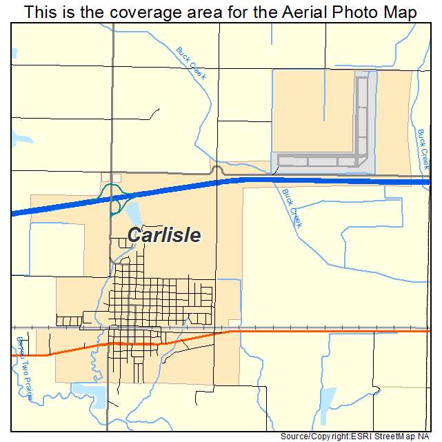 Carlisle, AR location map 