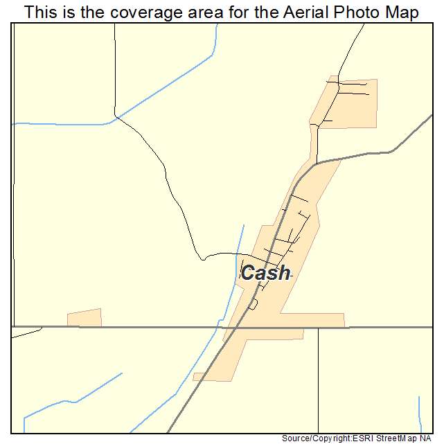 Cash, AR location map 
