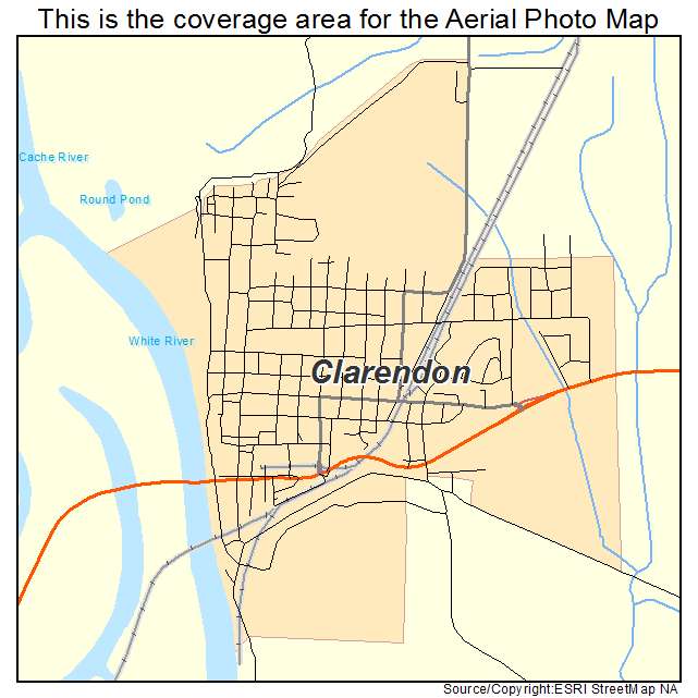 Clarendon, AR location map 