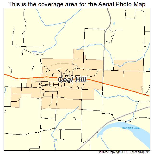 Coal Hill, AR location map 
