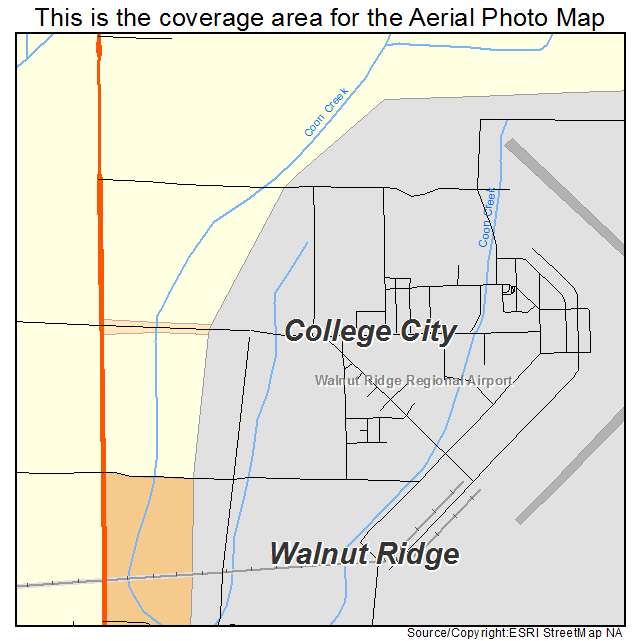 College City, AR location map 