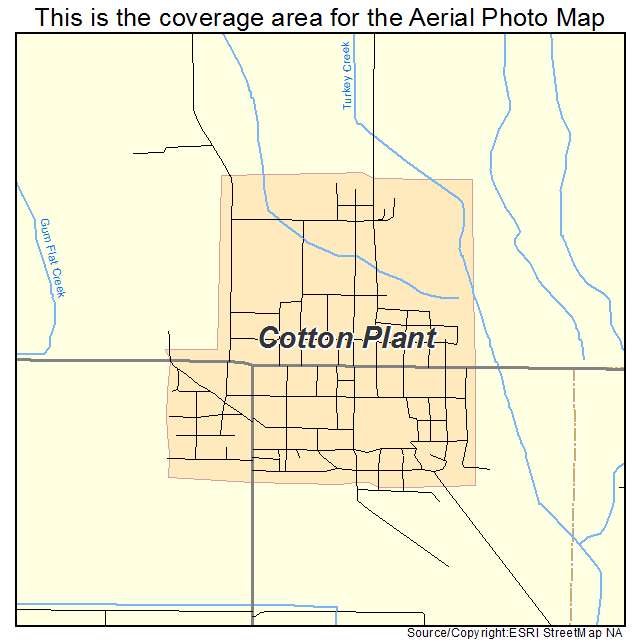Cotton Plant, AR location map 