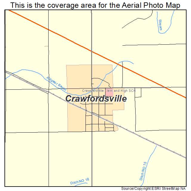 Crawfordsville, AR location map 