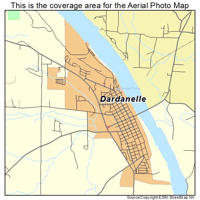 Dardanelle, AR location map 