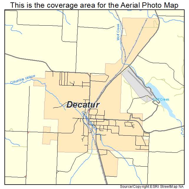 Decatur, AR location map 