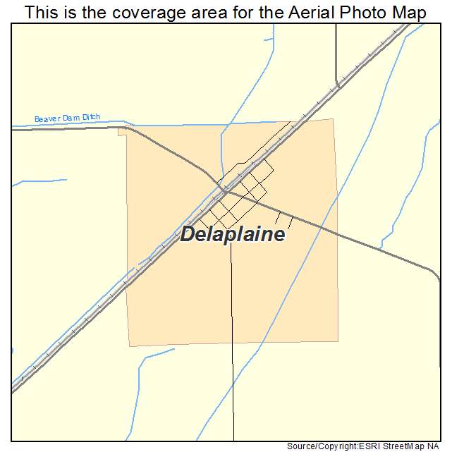 Delaplaine, AR location map 