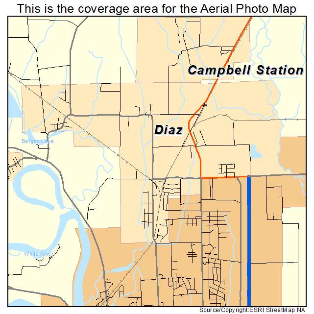 Diaz, AR location map 