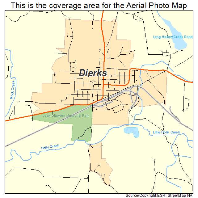 Dierks, AR location map 