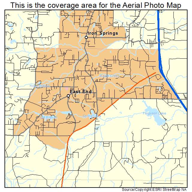 East End, AR location map 