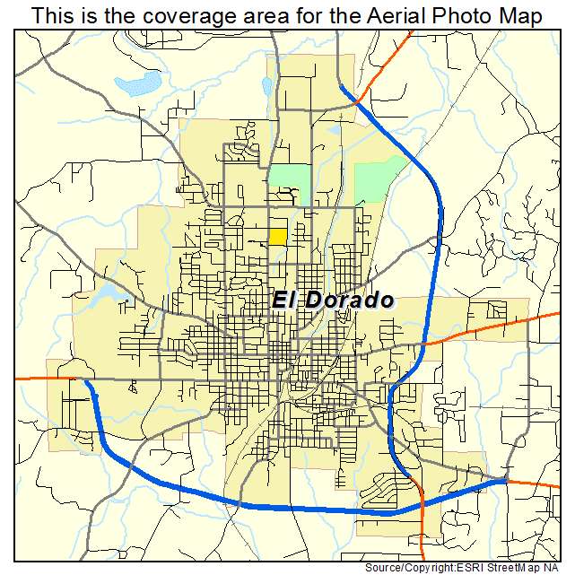 El Dorado, AR location map 