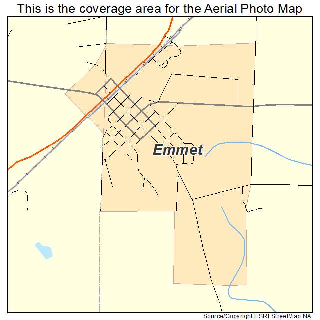 Emmet, AR location map 