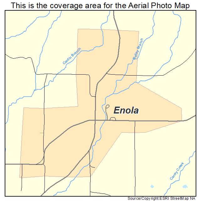 Enola, AR location map 