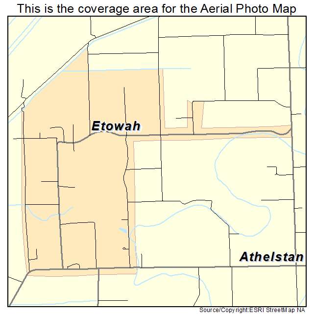 Etowah, AR location map 
