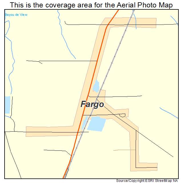 Fargo, AR location map 