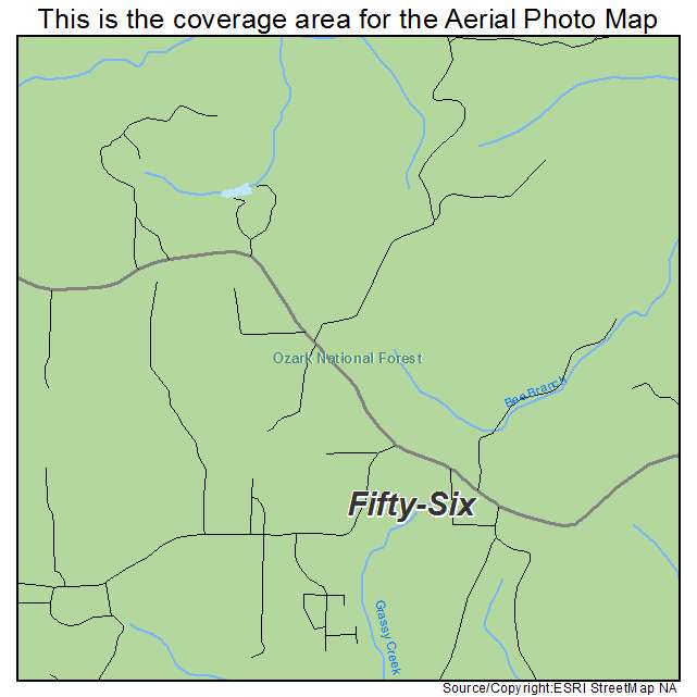 Fifty Six, AR location map 
