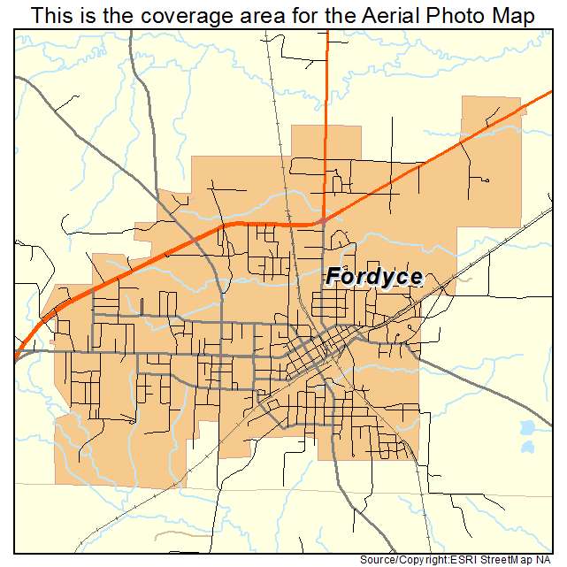 Fordyce, AR location map 