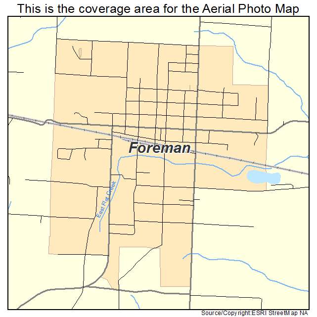 Foreman, AR location map 