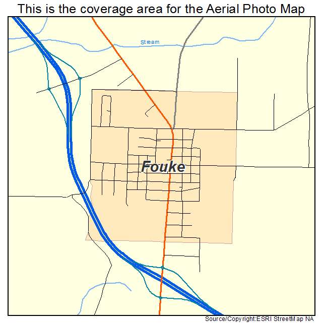 Fouke, AR location map 