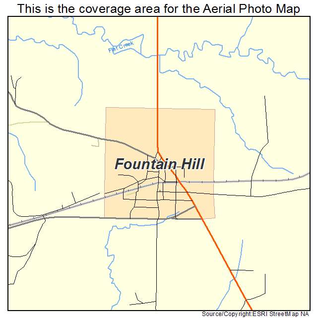 Fountain Hill, AR location map 