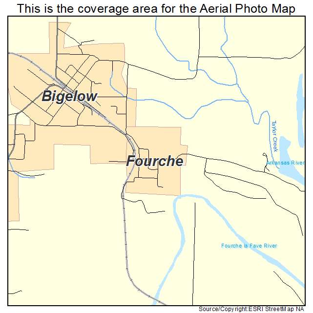 Fourche, AR location map 
