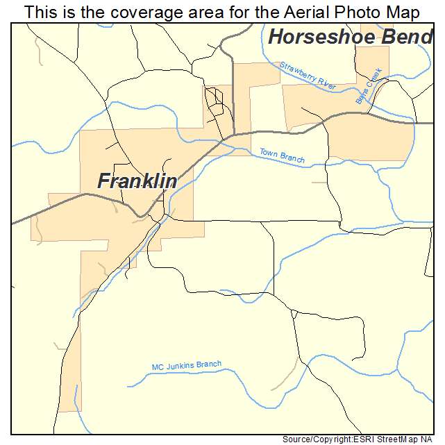 Franklin, AR location map 