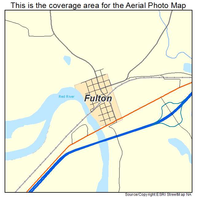 Fulton, AR location map 
