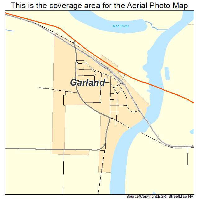 Garland, AR location map 