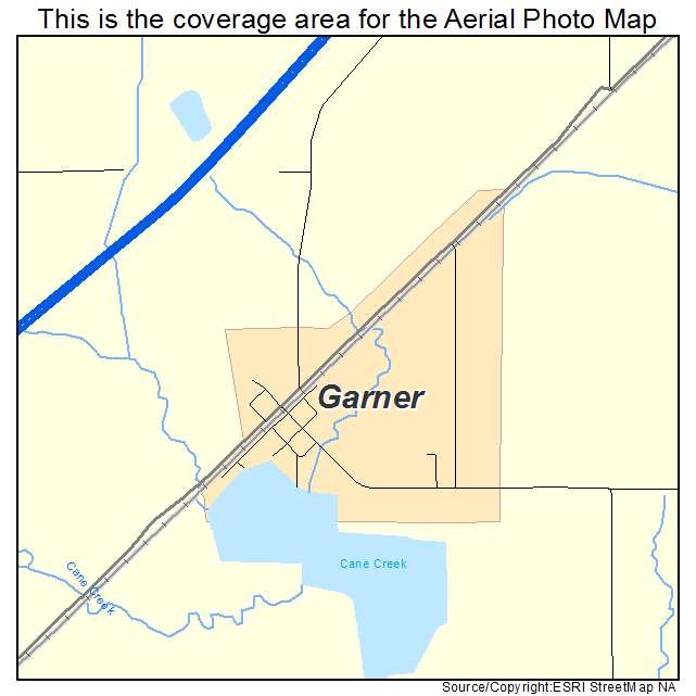 Garner, AR location map 