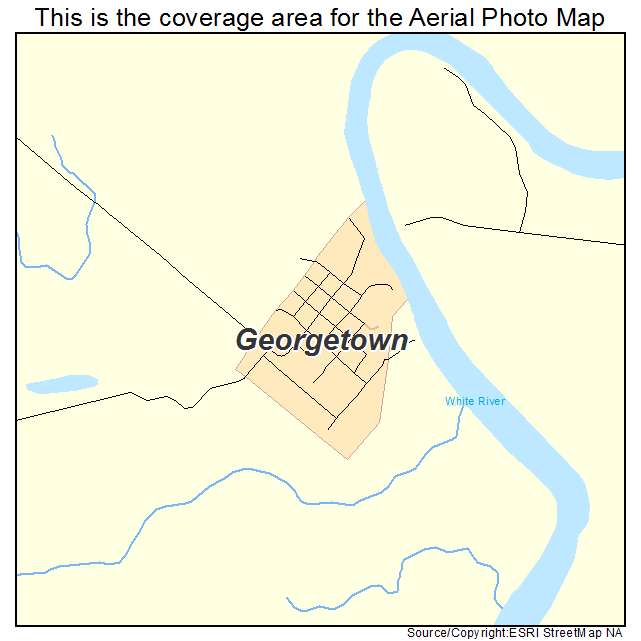 Georgetown, AR location map 