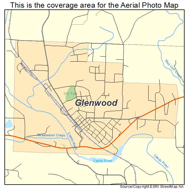 Glenwood, AR location map 