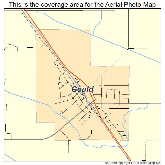 Gould, AR location map 