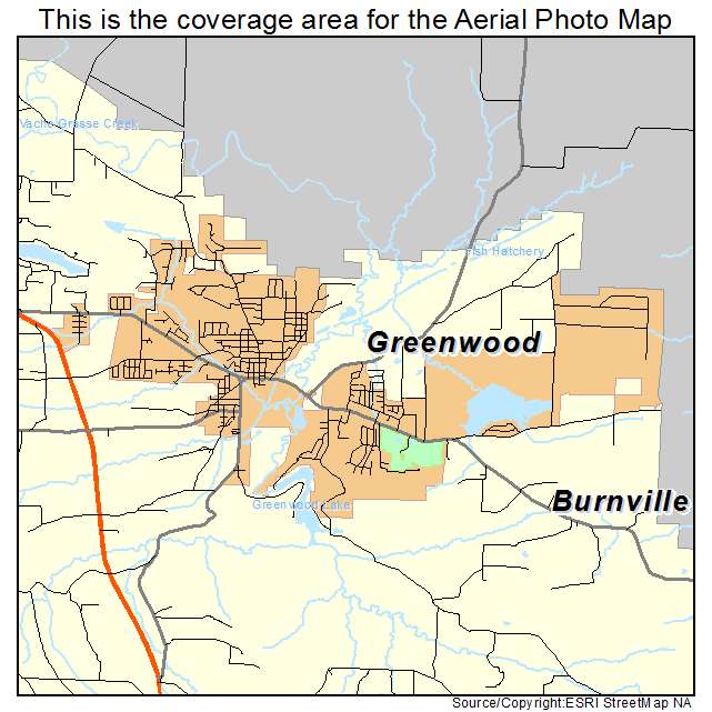 Greenwood, AR location map 