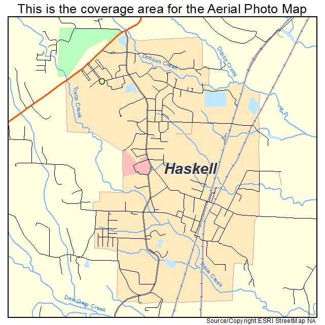 Haskell, AR location map 