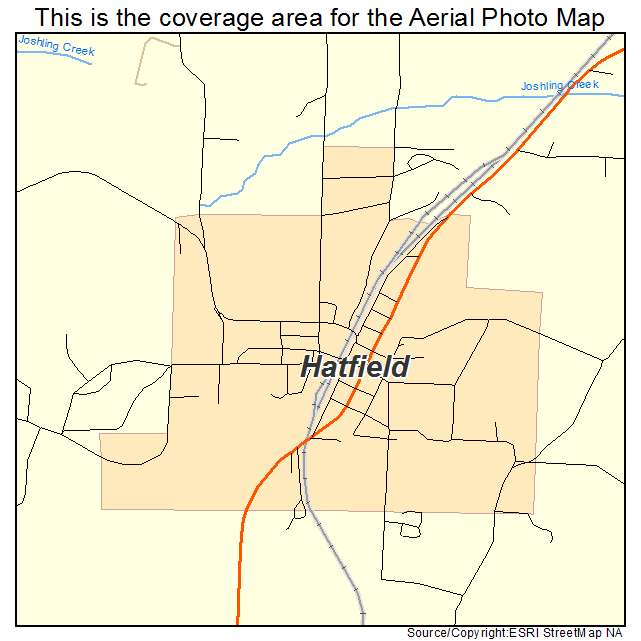 Hatfield, AR location map 