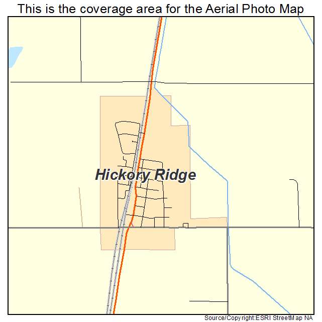Hickory Ridge, AR location map 