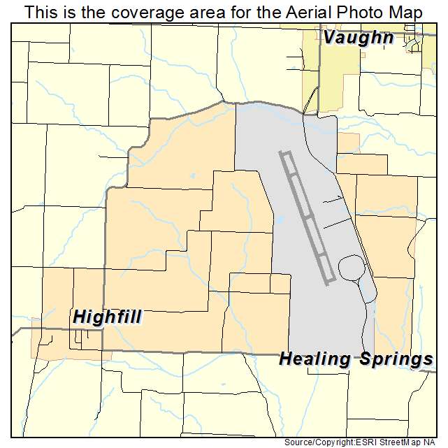 Highfill, AR location map 
