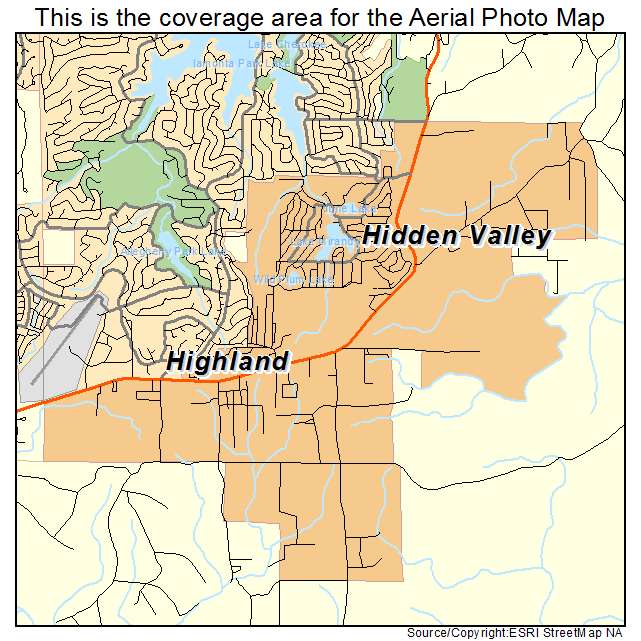 Highland, AR location map 