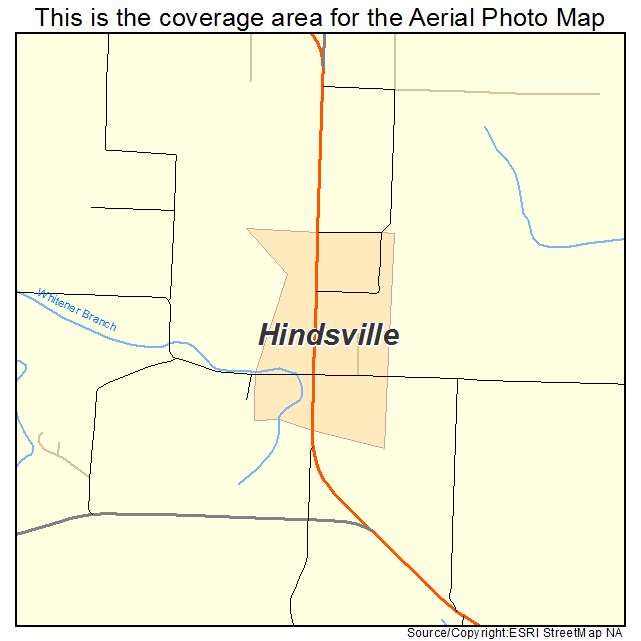 Hindsville, AR location map 