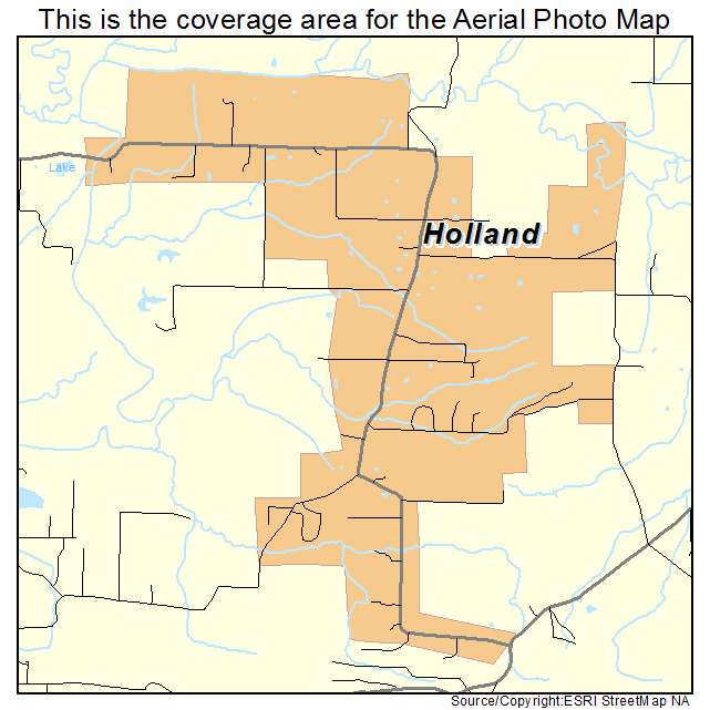Holland, AR location map 