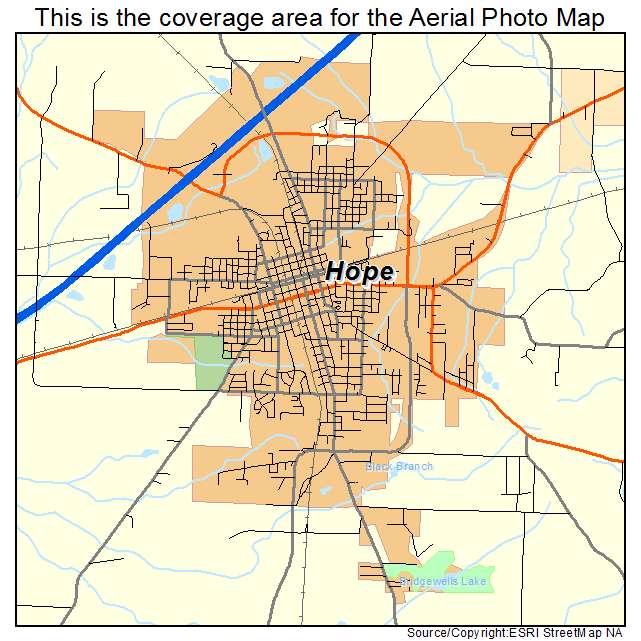 Hope, AR location map 