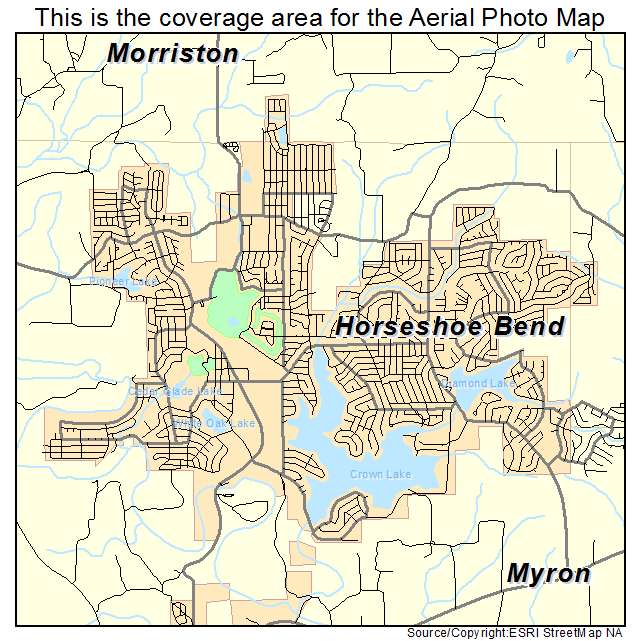 Horseshoe Bend, AR location map 